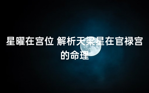 紫微斗数这些东西是怎么看的？常用名词解释