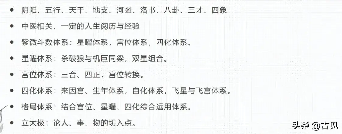 紫微斗数三大体系、宫位体系及体系星曜体系